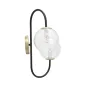 LAMPA ŚCIENNA IRON BLACK 36X24X45 cm